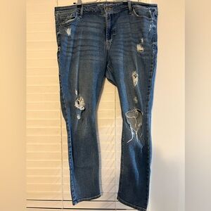 Mid Rise Rock Star Super Skinny Jeans